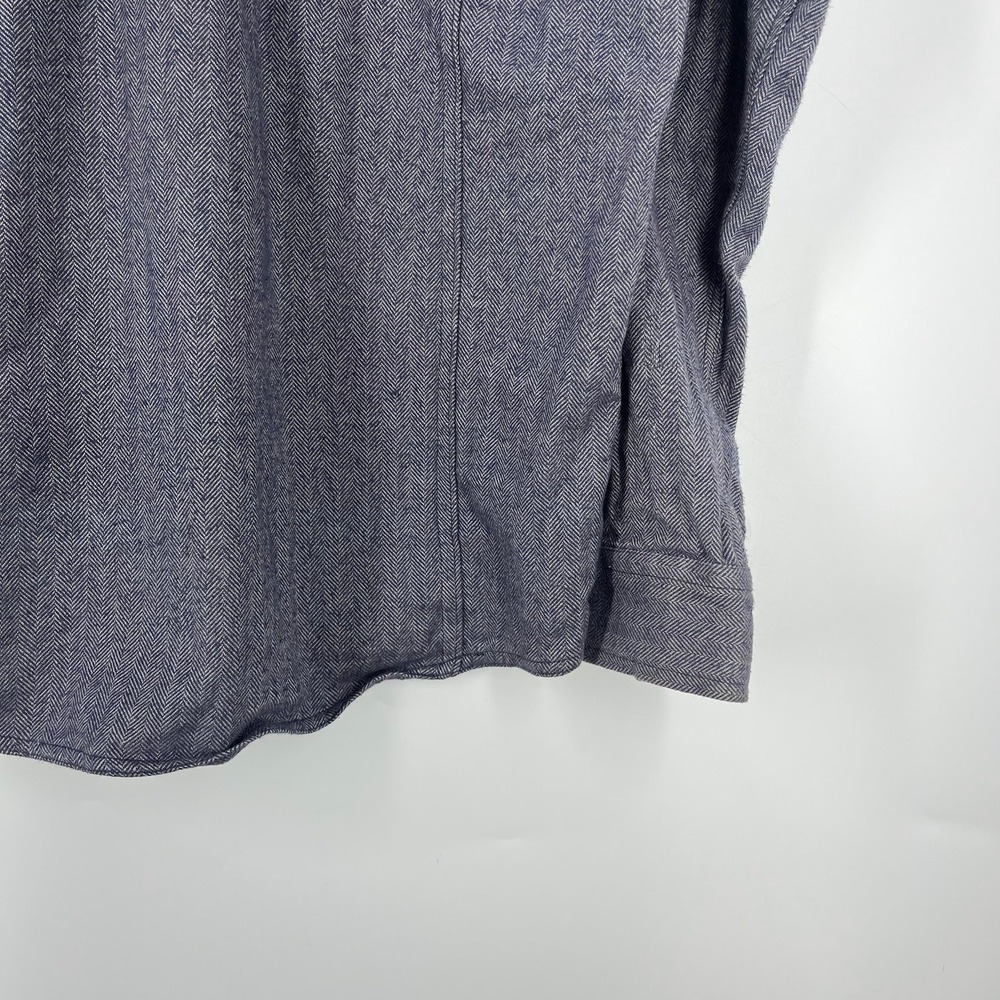 Kavu Mens Herringbone Flannel Lined Snap Down Lined Shirt Size L - Picture 8 of 13